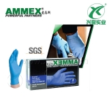 AMMEX爱马斯 一次性丁腈手套（标准型 无粉 麻面）