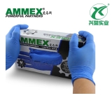 AMMEX爱马斯 一次性丁腈手套（耐用型 无粉 麻面）