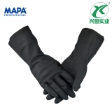 MAPA 420-31CM 氯丁橡胶植绒防化手套 
