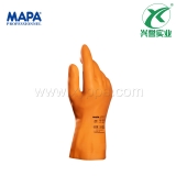 MAPA 299 天然乳胶防化手套 橙色